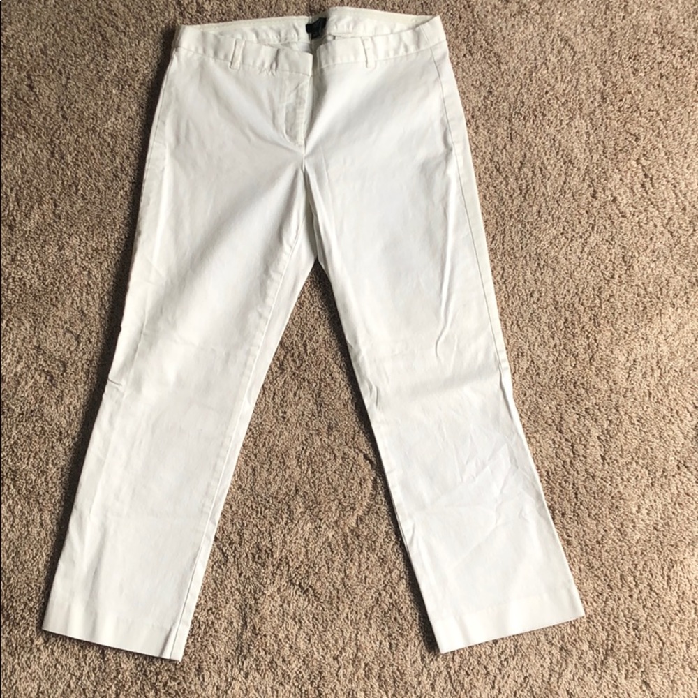 White J.Crew city fit Capri